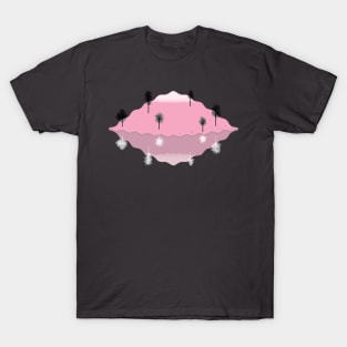 Empty Floating Island - Gray Void T-Shirt